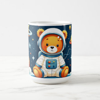 Cosmic Porcelain Astronaut Bear Koffiemok