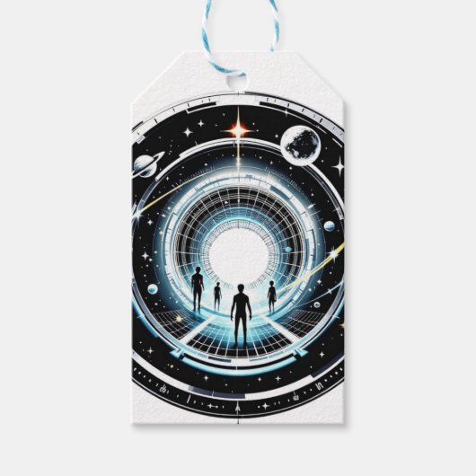 Cosmic Portal Cadeaulabel (Voorkant)