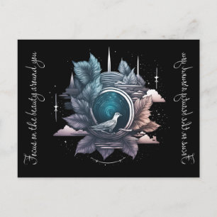 Cosmic Portal: Een surrealistische poort naar de s Feestdagenkaart