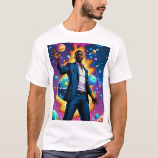 Cosmic Power Futuristic Sci-Fi Universe Art T-shir T-shirt