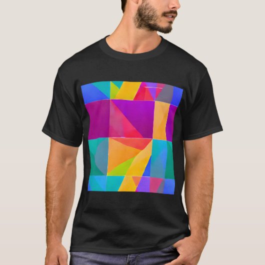 Cosmic Prism Donker T-shirt (Voorkant)