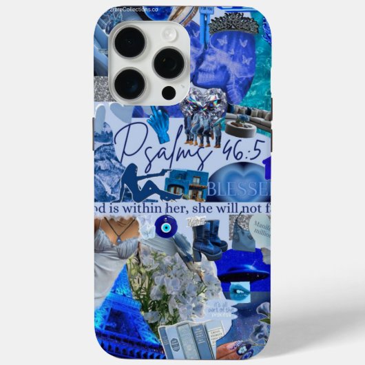 Cosmic Psalms Collage Esthetische iPhone Case | 2R (Achterkant)