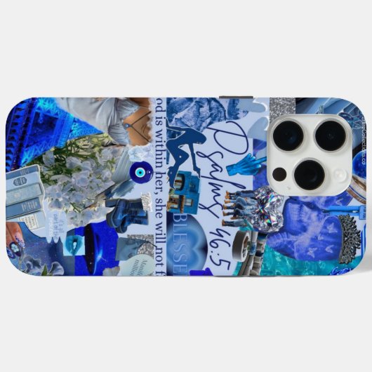 Cosmic Psalms Collage Esthetische iPhone Case | 2R (Achterkant (horizontaal))