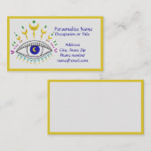 Cosmic Psychic Eye Spiritueel Metafysisch Visitekaartje (Voorkant / Achterkant)