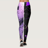 Cosmic Pulse Neon Futuristic Galaxy Leggings (Achterkant)