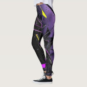 Cosmic Pulse Neon Futuristic Galaxy Leggings (Links)