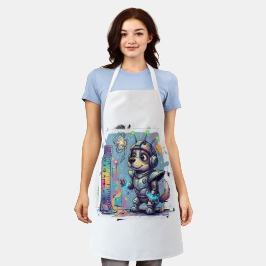 Cosmic Pup Ranger Apron Schort (Gedragen)