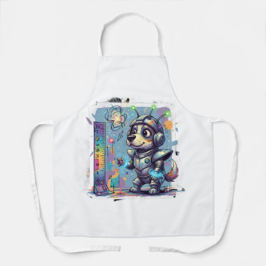 Cosmic Pup Ranger Apron Schort (Voorkant)