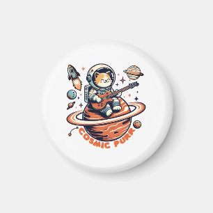 Cosmic Purr - Astro Gitarist Kat Magneet