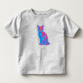 Cosmic Quilt Feline – Trippy Geometric Cat Art Kinder Shirts