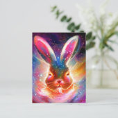 Cosmic Rabbit Briefkaart (Staand voorkant)