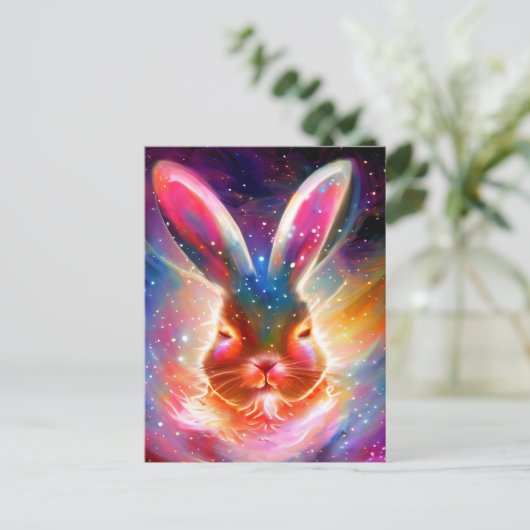 Cosmic Rabbit Briefkaart (Staand voorkant)