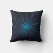 Cosmic Radiance Blue Starburst Kussen (Achterkant)