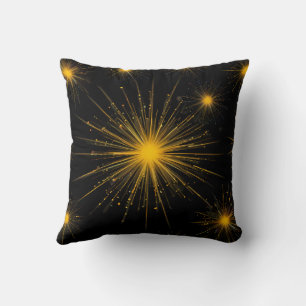 Cosmic Radiance Yellow Starburst Kussen