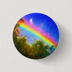 COSMIC RAINBOW KLEINE SPELD RONDE BUTTON 3,2 CM
