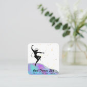 *~* Cosmic Rainbow Opal Goddess Celestial Magic Vierkante Visitekaartje (Staand voorkant)