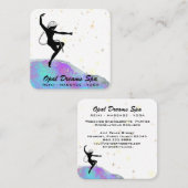 *~* Cosmic Rainbow Opal Goddess Celestial Magic Vierkante Visitekaartje (Voorkant / Achterkant)