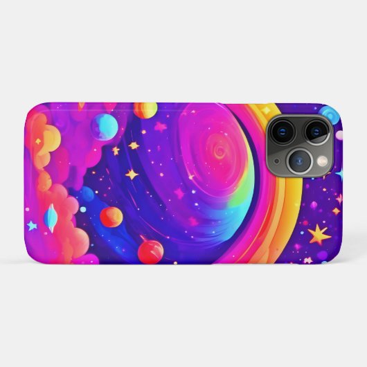 Cosmic Rainbow Planet Art Case-Mate iPhone Case (Achterkant (horizontaal))