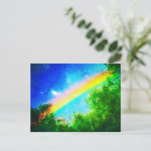 COSMIC RAINBOW VERDE BRIEFKAART (Staand voorkant)