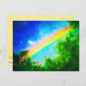 COSMIC RAINBOW VERDE BRIEFKAART (Voorkant / Achterkant)