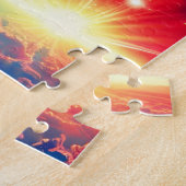 Cosmic Rainbows Hover boven Indigofantaswolken Legpuzzel (Zijkant)