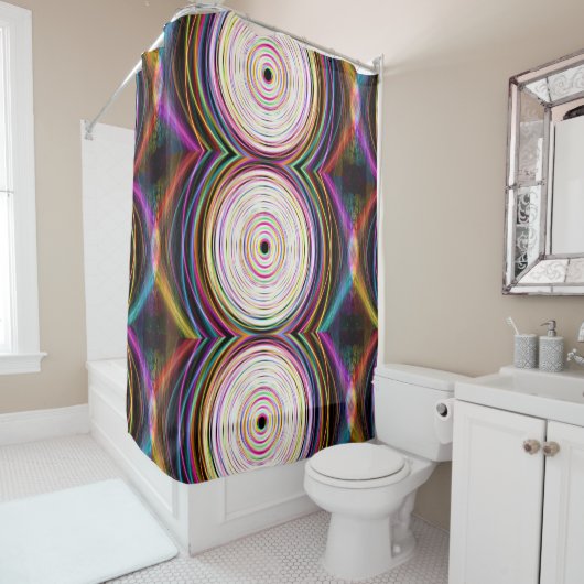 Cosmic Ray Shower Curtain Douchegordijn (In situ)