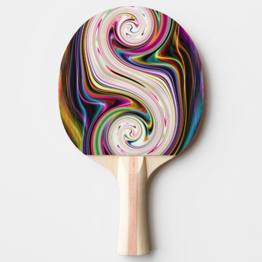 Cosmic Rays 3 wervelingen Ping Pong Paddle Tafeltennisbatje (Voorkant)