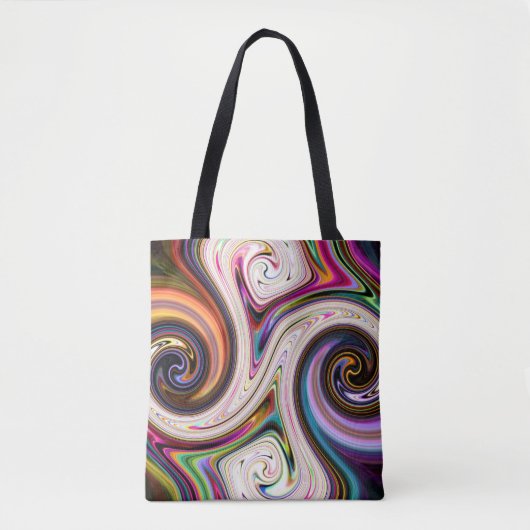 Cosmic Rays 5 Swirls Canvas tas (Voorkant)
