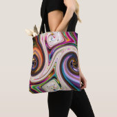 Cosmic Rays 5 Swirls Canvas tas (Dichtbij)
