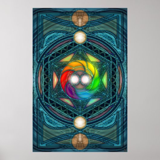 Cosmic Reconcilliation Mandala Poster (Voorkant)