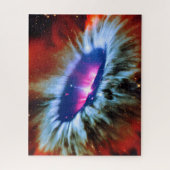 Cosmic red blue and roze blackhole sterren explode legpuzzel (Verticaal)