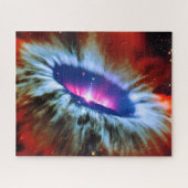 Cosmic red blue and roze blackhole sterren explode legpuzzel (Horizontaal)