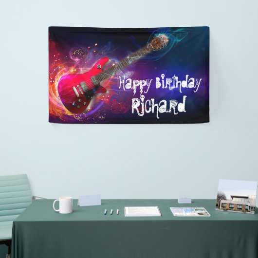 Cosmic Red Rock en Roll Electric Guitar Spandoek (Beurs)