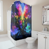 Cosmic Requiem abstract 001 Douchegordijn (In situ)