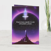 Cosmic Retro 50's Sci-Fi Nova Space Ranger Kaart (Achterkant)