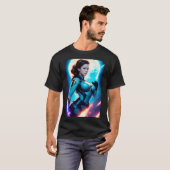 Cosmic Retro 50's Sci-Fi Nova Space Ranger T-shirt (Voorkant volledig)