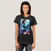 Cosmic Retro 50's Sci-Fi Nova Space Ranger T-Shirt (Voorkant volledig)