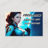 Cosmic Retro 50's Sci-Fi Nova Space Ranger Visitekaartje (Voorkant)