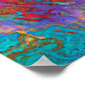 Cosmic Rhapsody: Levendige buitenaardse topografie Poster (Hoek)