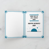 Cosmic Rocketship Scene-Vaderdag Kaart (Binnen)