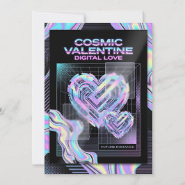 Cosmic Romance Digital Love Valentine's Card Feestdagenkaart