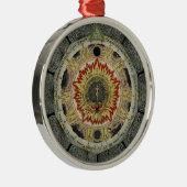 Cosmic Roos Mandala Metalen Ornament (Rechts)