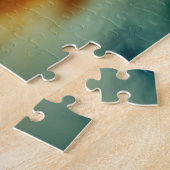 Cosmic roze blauwe gele oranje explosie van een zw legpuzzel (Zijkant)