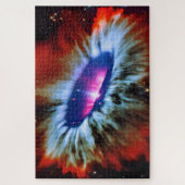 Cosmic roze rood sterrenstelsel dat landschap expl legpuzzel (Verticaal)