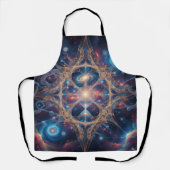 Cosmic Sacred Geometry Galaxy Mandala Art Schort (Voorkant)