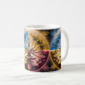 Cosmic Sacred Geometry God Mandala Mug | Multi Arm Koffiemok (Voorkant rechts)