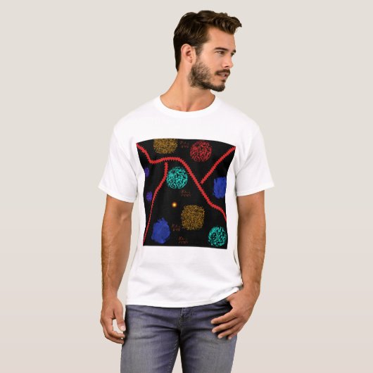 Cosmic Safari - Abstract Geometric Art T-shirt (Voorkant volledig)