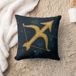 Cosmic Sagittarius Zodiac Shimmering Gold Archer Kussen