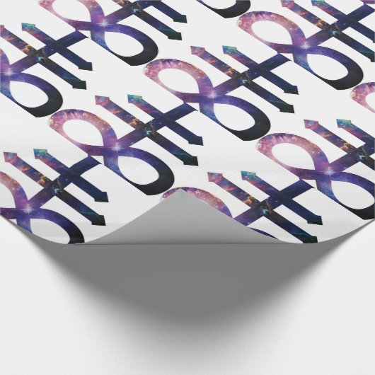 Cosmic Satanic Cross Cadeaupapier (Hoek)