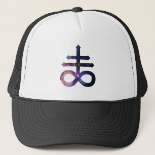 Cosmic Satanic Cross Trucker Pet